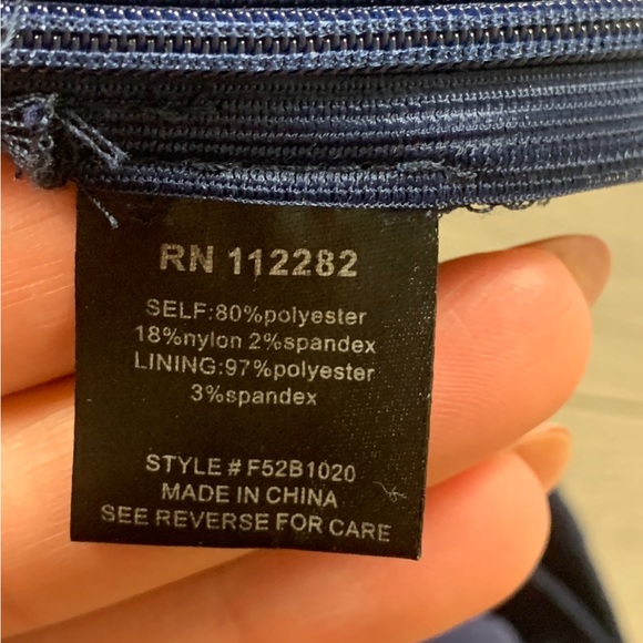 Adelyn Rae Navy Skort Romper - Picture 7 of 11